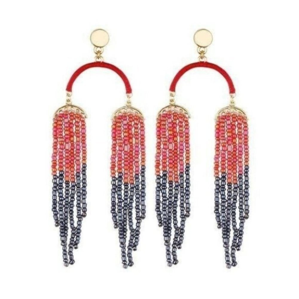 Fashion Beads Tassel drop Earrings